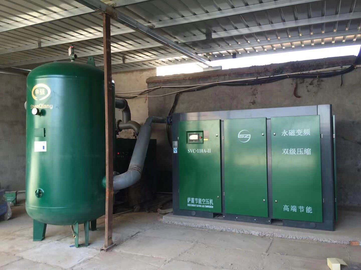 薩震節(jié)能空壓機客戶現場圖